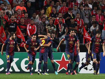 Benfica v Barcelona Champions League 2012/13