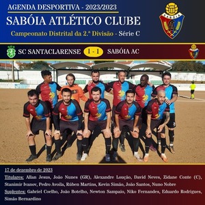 SC Santaclarense 1-1 Sabóia AC