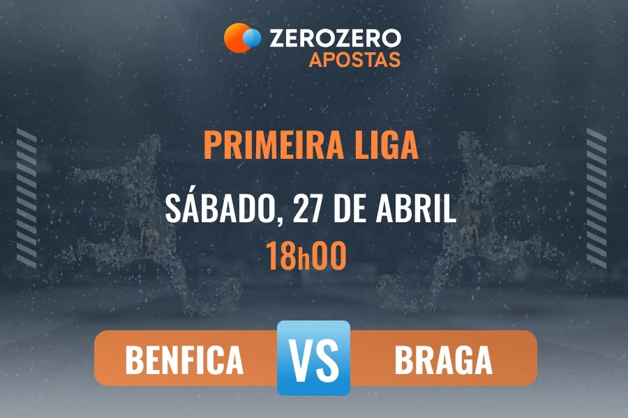 Odds e prognstico Benfica vs SC Braga  27/04/2024  Primeira Liga